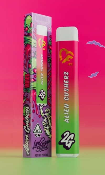 Alien Gushers Liquid Diamonds Disposable Vape by Favorites – Tropical Fruit and Sweet Candy THC Vape Flavor