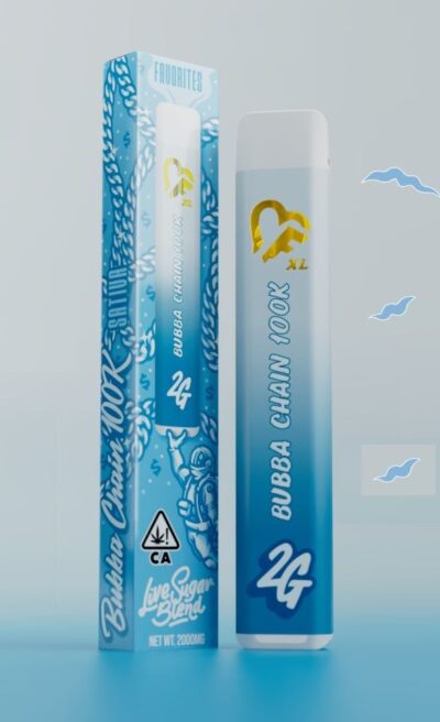 Bubba Chain Liquid Diamonds Disposable Vape by Favorites – Earthy Kush and Gas THC Vape Flavor