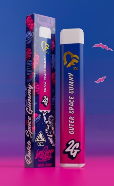 Outer Space Gummy Liquid Diamonds Disposable Vape by Favorites – Gummy Candy and Fruity THC Vape Flavor